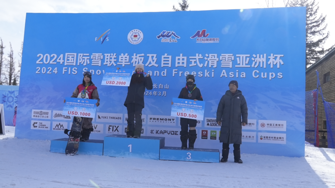 2024年国际雪联首场单板及自由式滑雪亚洲杯巡回赛在长白山和平滑雪场圆满结束(图1)