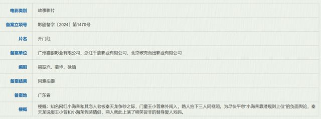易小星韩寒新片备案阿里改编日本推理6月下电影备案(图8)