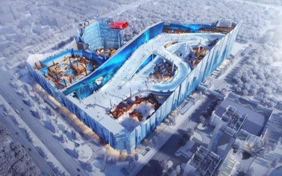 临港全球最大室内滑雪场建设完成75%明年开业(图1)