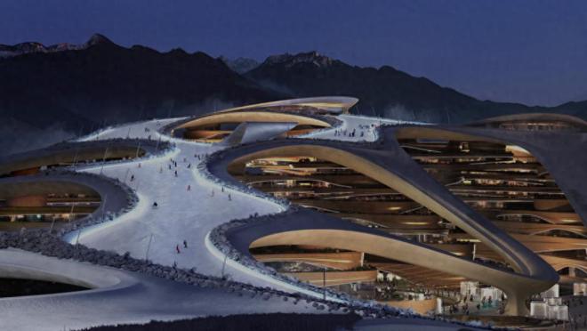 完美体育沙特要在沙漠建雪山？500亿美元打造冰雪奇迹中国成最大赢家！(图1)