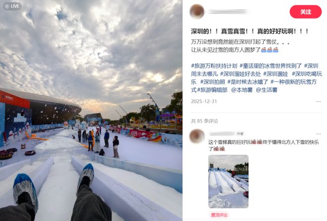 深圳建全球最大室内滑雪场成「宁古塔平替」“多少大湾区中产穿短袖来这看雪？”(图18)