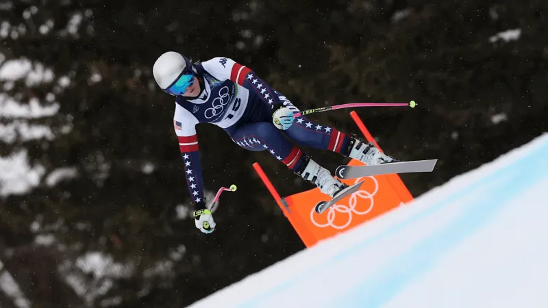 流言板]米兰冬奥会：41岁的林赛-沃恩在最后一次速降训练中位列第三(图1)